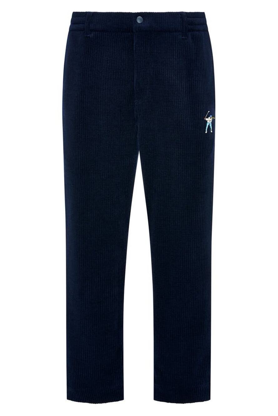Home Bubble Wale Cord Pants Eastside Golf Blue Void Joggers M